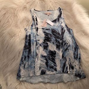 Philosophy spring tundra paint sleeveless top